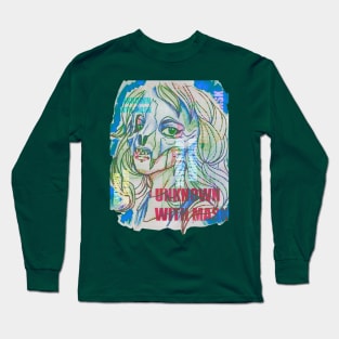 Mysterious girl with mask Long Sleeve T-Shirt